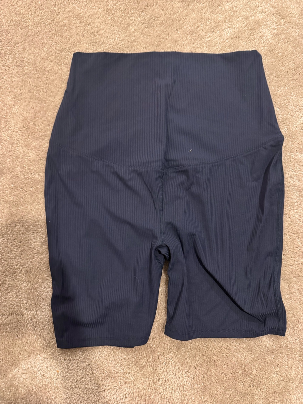 Maternity biker shorts in navy